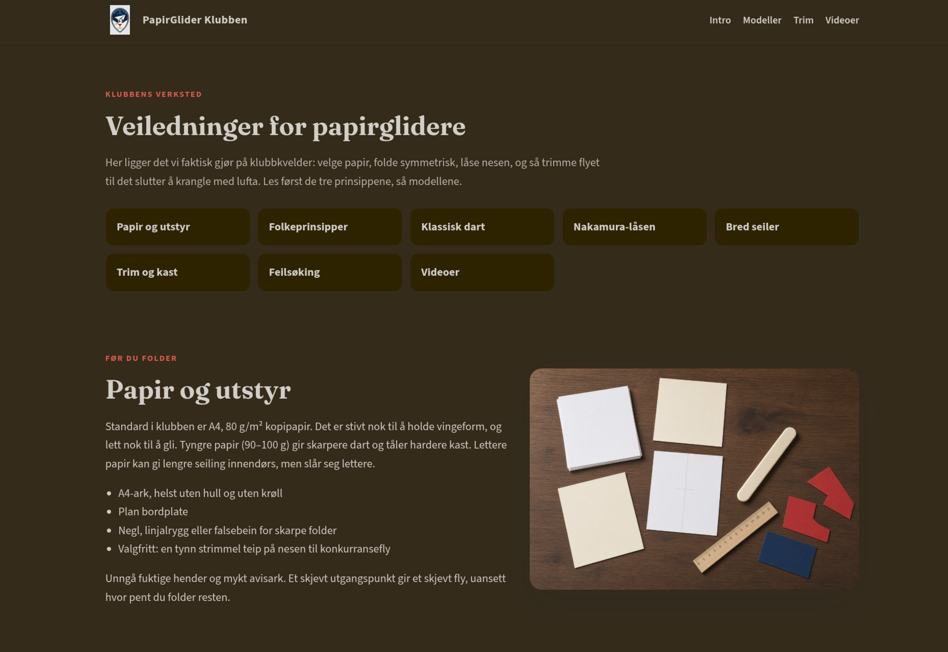 PapirGlider Klubben